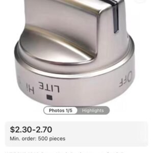 WB03 X24818 Stove Knob Replacements for G.E