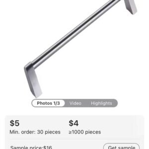 Stainless Steel Handle for Ovens