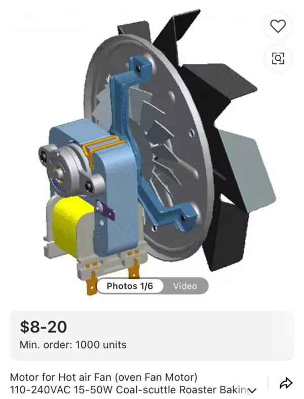 Motor for Hot Air Fan